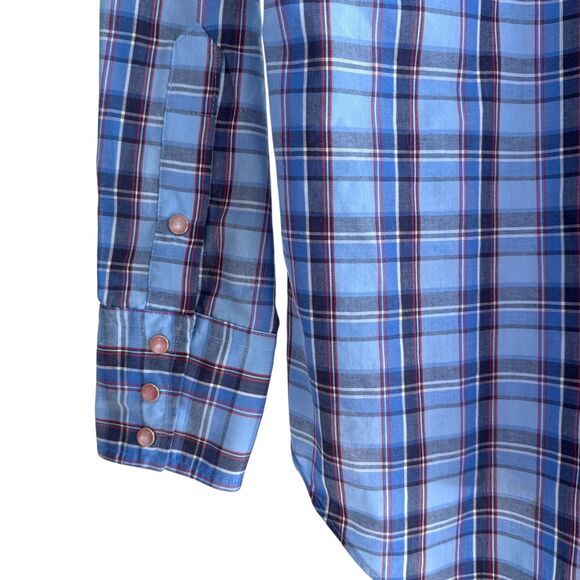 Vintage 70's/80's Men's Levis Tailored Cowboy Long Sleeve Pearl Snap Small - Picture 4 of 6